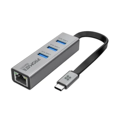 Promate USB-C Hub with 3 USB 3.0 Ports