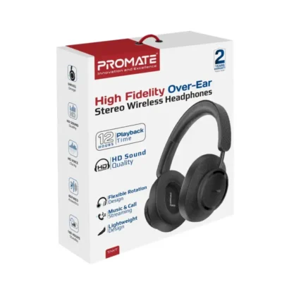 Promate High-Fidelity Over-Ear Wireless Headphones - Image 2