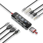 Promate 11-in-1 Transparent USB-C Hub